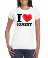 I love rugby t shirt wit dames